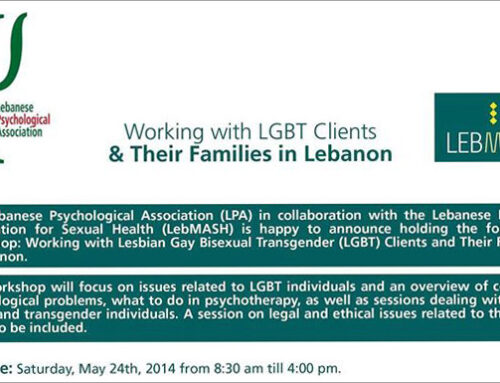 May 2014: Working With LGBT Clients And Their Families By LebMASH &LPA